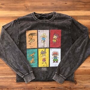 Nickelodeon Rugrats Printed Long Sleeve Top Women's Size Small